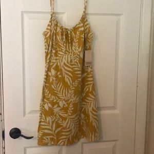 BeBop Mustard Yellow Print Dress